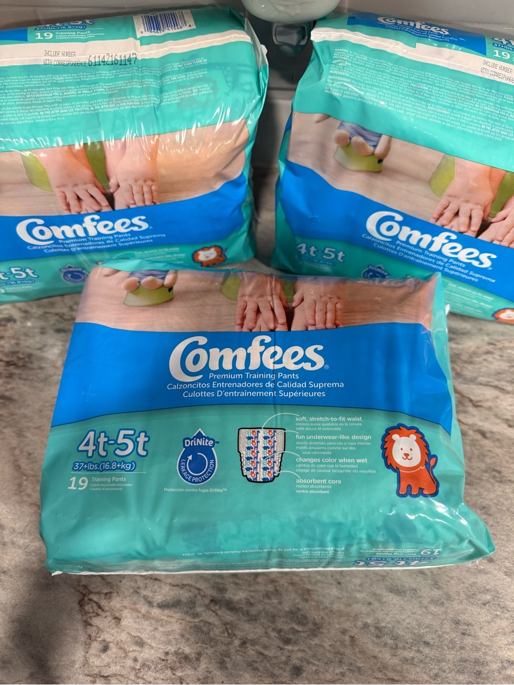Comfees Training Pants 4T-5T - NWT - 3 Pack Bundle